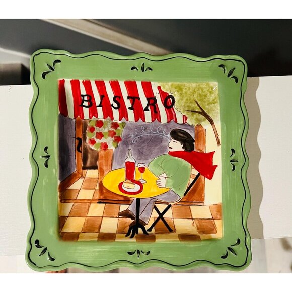 French Cafe Ceramic Mug Bowl Plate Jennifer Brinley| ITEMS SOLD SEPARATELY - Picture 9 of 10